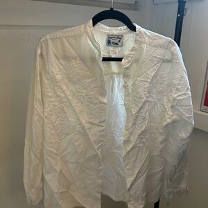 Vintage 100% Cotton White Button Down Shirt